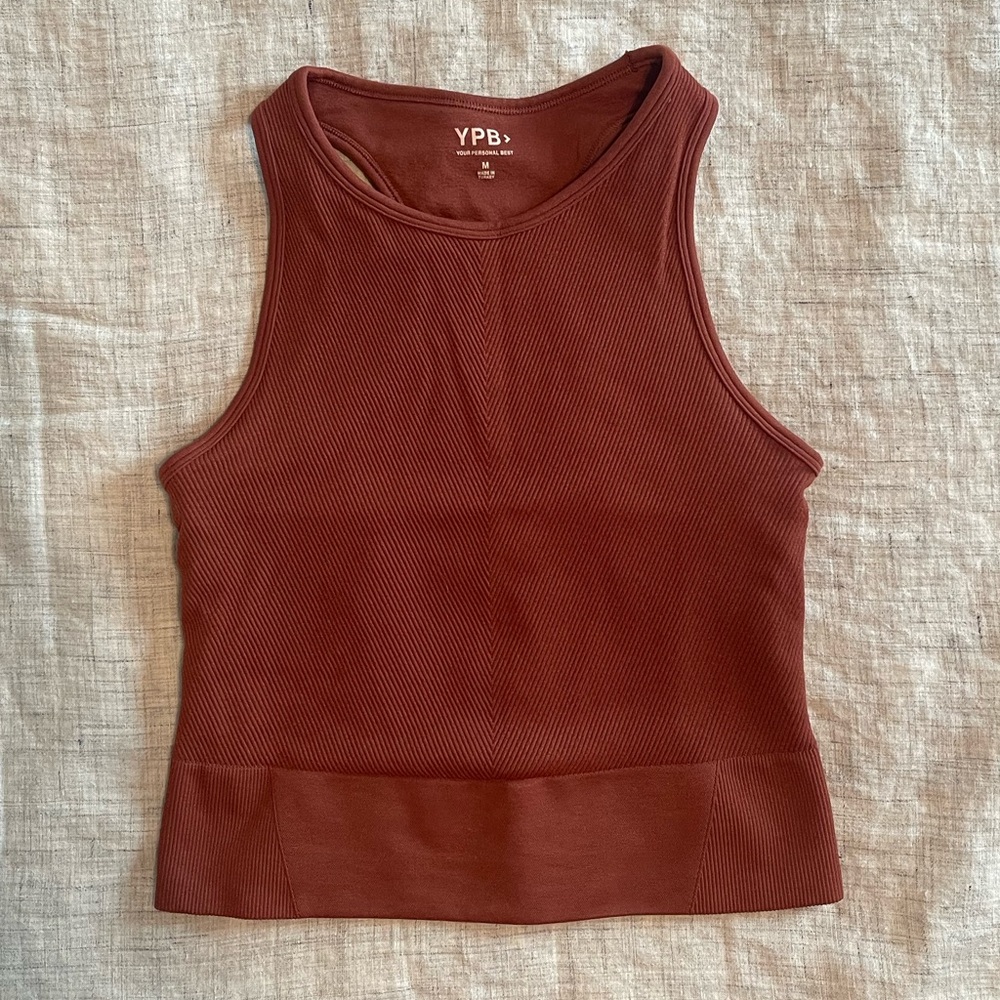 A&F • YPB Racerback Sports Bra - Rust